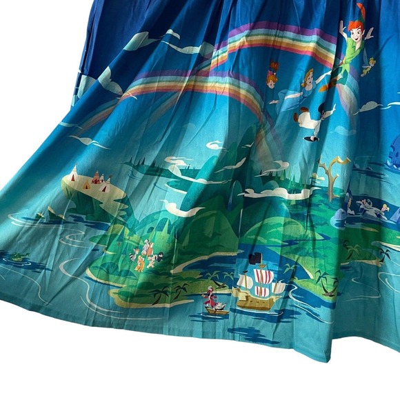 Disney Blue A-Line Skirt with Rainbow Design - Picture 14 of 15